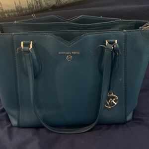 Michael Kors Teal Leather Tote